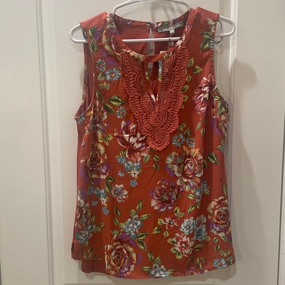 NEW…Daniel Rainn Embroidered Floral Blouse - Picture 3 of 5